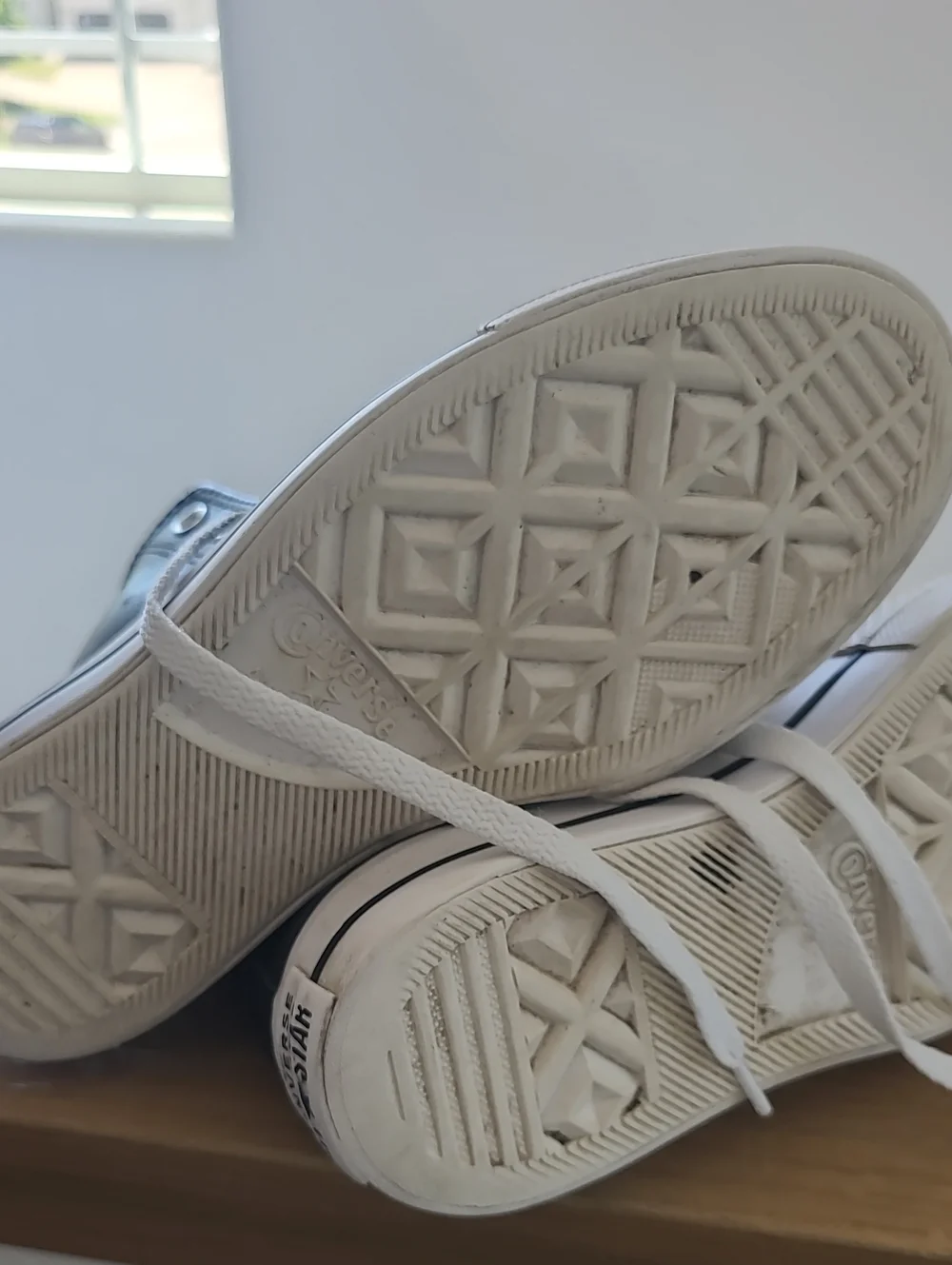 Converse Black Leather Platform High Top Sneakers with White Accents